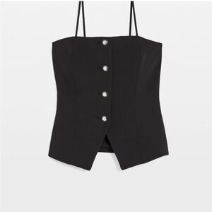 Black dressy Bustier